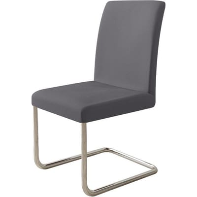 Housse de chaise multicolore en tissu imperméable, en Spandex, élastique, souple, housse de siège pour bureau, cuisine, salle à manger 1 Piece gris