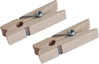 Mini Houten Wasknijpers - 100 Stuks - 2,5 cm Chipclips voor Tas en Kleding