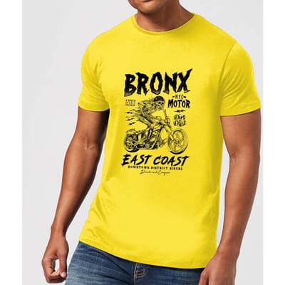 Bronx Motor Men's T-Shirt - Yellow - L