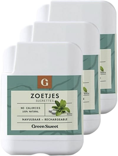 Green Sweet | Zoetjes | 500 stuks | 3 stuks | 3 x 500 stuks