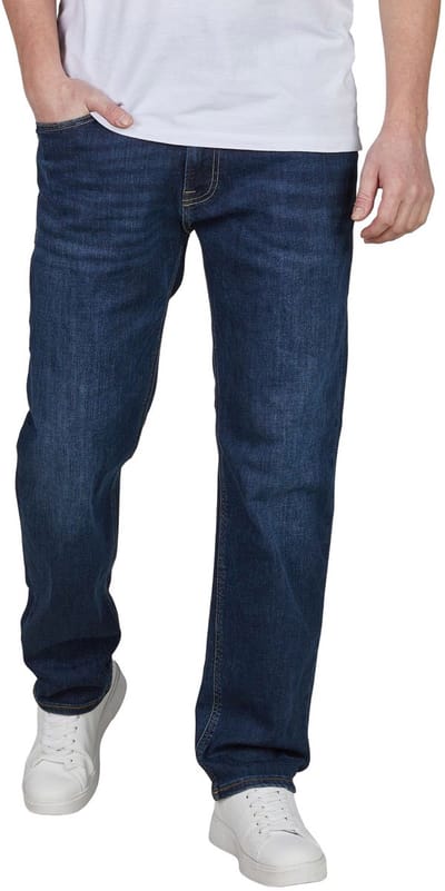 Jack & Jones Heren Jeans Broeken JJICLARK regular/straight Fit Blauw Volwassenen Denim Jeansbroek