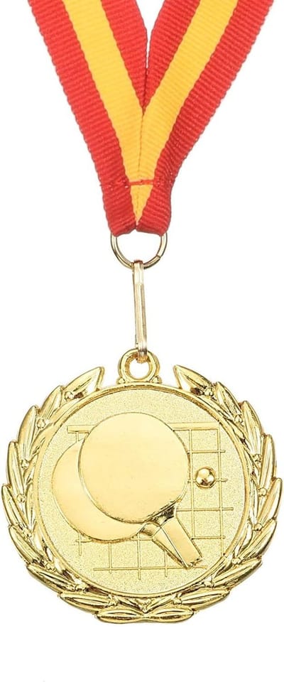 Tafeltennis Medailles - Ping Pong Awards - Sport Competities - Gouden Afwerking - 2 inch - Goud