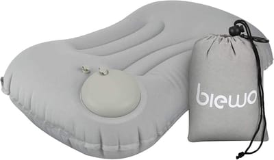 Opblaasbaar kussen superlicht en compact - ergonomisch reiskussen voor nek en rug - TPU-weefsel campingkussen - makkelijk op te blazen en op te bergen