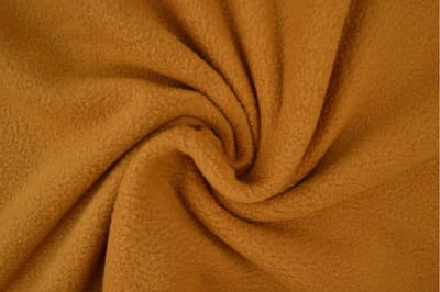 Fleece stof - Donker okergeel - 1 meter - Per meter - Anti pilling fleece