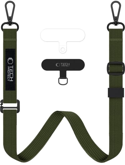 Tech-Protect C65 Rope Crossbody Lanyard - Olive