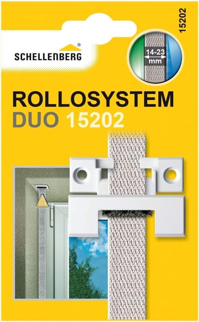 Riemgeleider Rolluik - Duo Hoekig - Tochtvrij Wonen - Geïntegreerde Borstelafdichting - 60x23x8mm - Wit