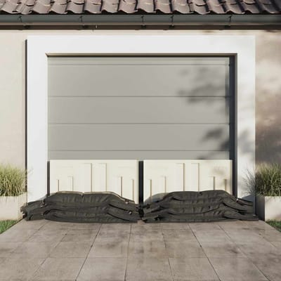 vidaXL - Zandzakken - 10 - st - 103x25 - cm - HDPE - donkergroen