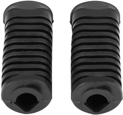 Allecto - Motorfiets Voetsteunen - Antislip Voetsteun Cover - Zwart Rubber - Vervangende Voetsteunen - Geschikt voor CL90 CT90 CL100S SL90 CB100 CL100