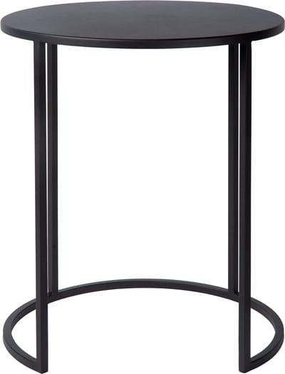 Atmooz - Vibor - Bijzettafel - Zwart - Metaal - 40 x 40 x 49 cm - Rond - Stijlvol - Modern