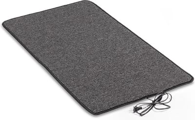 Elektrische verwarmde mat om voeten te verwarmen 60x110cm 135W-180w, antraciet