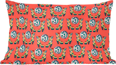 Sierkussens - Kussentjes Woonkamer - 60x40 cm - Rood - Disco - Patroon