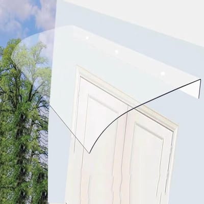 Deurluifel Polycarbonaat - Regenkap Balkon - Entree Beschermen - UV- en Sneeuwbestendig - 40x50 cm - Helder