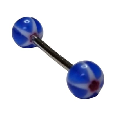 Aramat Jewels | Tongpiercings | Ster Acryl Tongpiercing | | | |6mm | Staal | Volwassenen | Verkleurd niet