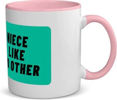 Akyol - niece like no other koffiemok - theemok - roze - Nicht - geweldige nicht - niemand anders - verjaardag - cadeau - kado - bedankje - geschenk - 350 ML inhoud