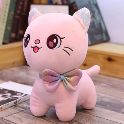 Nieuwe 25-45cm Schattige Pluche Grote Ogen Kat Knuffeldier Speelgoed Cartoon Kat Pop Kinderen Cadeau Meisjes Cadeau 25CM