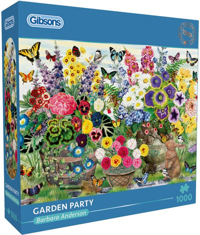 Gibsons - Tuinfeestje ("Garden Party") - Barbara Anderson - 1000 stukjes - 68×49cm - Legpuzzel voor Volwassenen