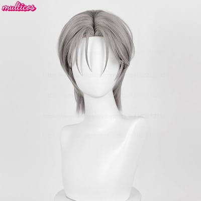 Till Cosplay Pruik Alien Podium Cosplay Zilver Grijs Hittebestendig Haar Podium Show Conmic-Con Kerstmis Holloween Anime Pruiken gray