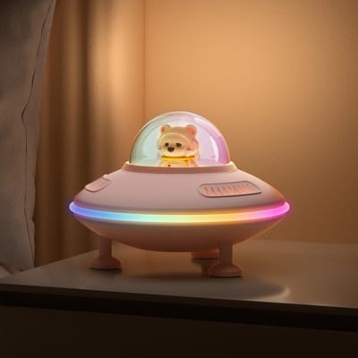 Draadloze Bluetooth Speaker met Kleurrijke Nachtlamp Cadeau voor Meisjes en Dames