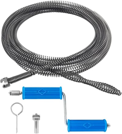 Dailygoods - Professionele Afvoerontstopper met Booradapter en Zwengel 1m