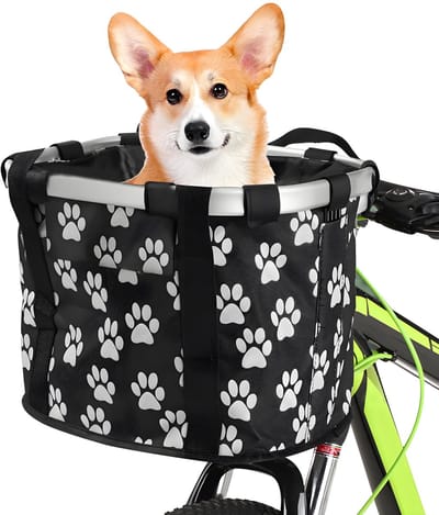 Honden Fietsmand - Fietsmand voor huisdieren - Huisdier - Fietsmand - Reismand-zwart