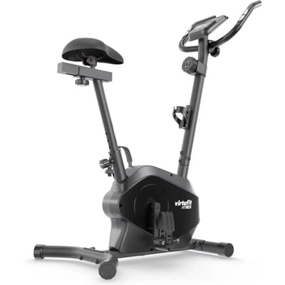 VirtuFit HTR100 Hometrainer - 8 Magnetische Weerstandniveau's - Verstelbaar zadel - Display met Tablethouder - Max. 120 kg Gebruikersgewicht - Fitnessfiets - (HTR 1.0)