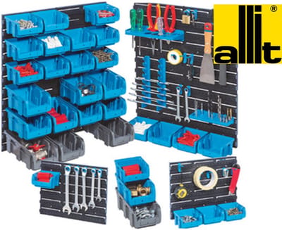 Werkplaats wandsysteem Allit Profiplus set wanden, bakken, gereedschap klemmen
