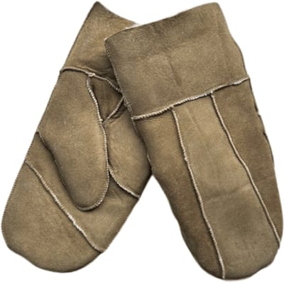 Leren wanten heren - Lammy heren winter - Winddicht en waterafstotend - Wol - One size - Olijfgroen