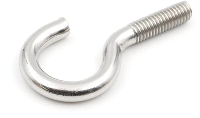 Dailygoods - Set van 10 Gebogen Roestvrijstalen Schroefhaken