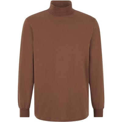 Babista herren Shirt Met Lange Mouwen - 48/50 - bruin - Plus Size