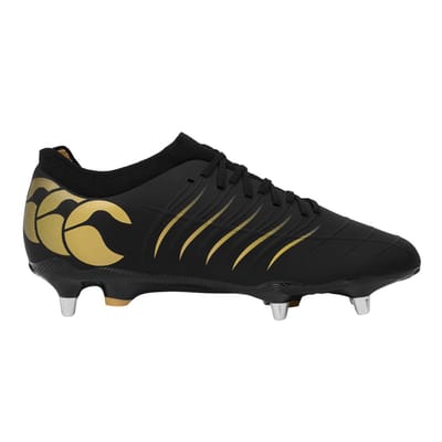 Canterbury Unisex Adult Phoenix 2.0 Pro Leder Soft Ground Rugby Laarzen (Zwart)