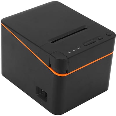 Thermische Kassabonprinter Bluetooth 80mm 3 1 8 Breedte Labelprinten 250mm/s met Automatische Snijder voor Kleine Bedrijven black