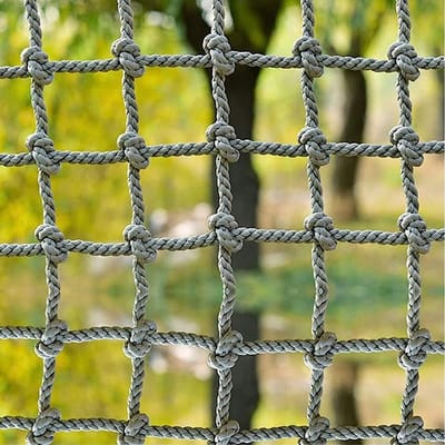 Klimnet voor kinderen - Veiligheidsnet touw - Speeltoestellen klimmen - Duurzaam beschermend net - 1 x 1 meter