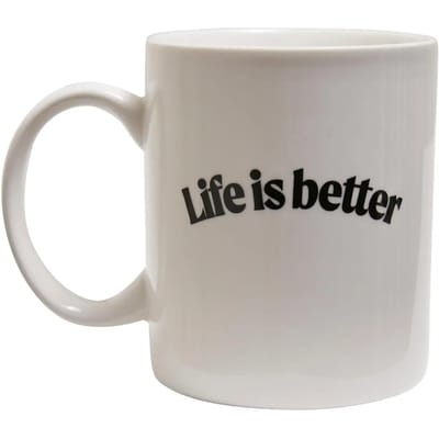 Mister Tee - Life Is Better Mok/beker - Wit