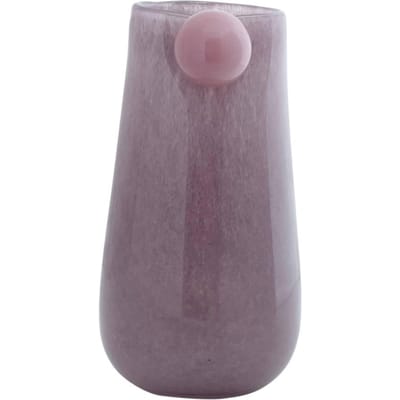 Present Time Vaas Bolita Medium - Paars - Ø15cm - Glas - Scandinavisch - Bloemenvaas - Woondecoratie - Decoratieve vaas voor woonkamer of slaapkamer