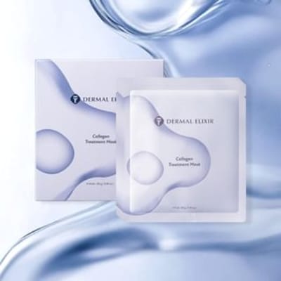 elvis+elvin - [Dermal Elixir]Collagen Treatment Mask Set 25ml x 4 sheets