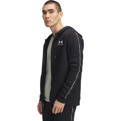 Under Armour Longsleeve Icon Fleece Taping Full-Zip 1390298 Black 001-L (US LG)