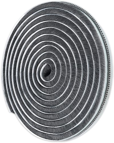 Deurafdichtingsstrip - Raamafdichtingsstrip - Deurafdichtingsrol - Stof- en winddichte siliconen gecoate, lijmvrije tochtstrip - Rolverpakking - 10 meter