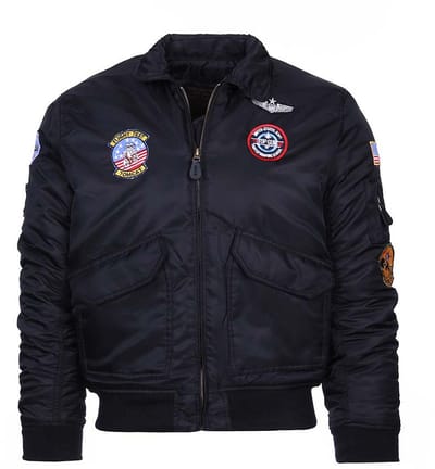 Fostex Garments - Kids CWU-flight jacket (kleur: Zwart / maat: XS)