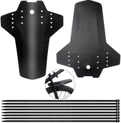Dailygoods- Spatborden Verstelbaar - Spatborden Mountainbike - Fietsaccessoires - 2 Stuks - Hoogwaardige Koolstofvezel - 265 x 220 mm - Fietsaccessoire