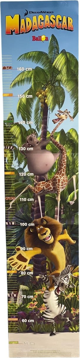 Madagascar groeimeter 40 tot 160 cm