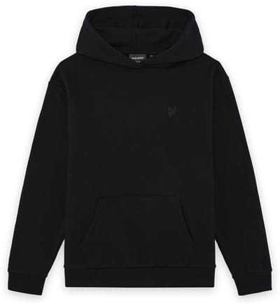 Lyle & Scott Heavy Weight Drop Shoulder Hoodie Truien & Vesten Jongens - Sweater - Hoodie - Vest- Zwart - Maat 134/140