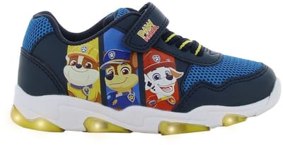 Paw Patrol - Schoenen voor jongens met lichtjes - Chase, Marshall en Rubble Sneakers voor kinderen met klittenband - Lichtgevende kindersneaker - Maat 24 - Blauw