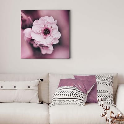 Canvas print DD123257 Flowerage A.S. Création 0,5 x 0,5 m Roze Kantoor Hal/Gang Keuken Slaapkamer Woonkamer