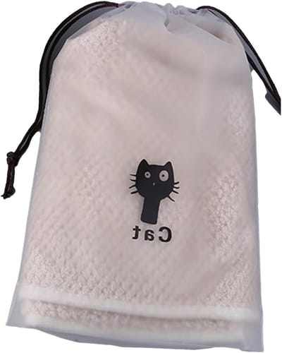 50 Stuks Herbruikbare Opbergzakken - Kat Trekkoord 30×40cm - Vochtbestendige Organizer voor Schoenen, Kleding en Reizen