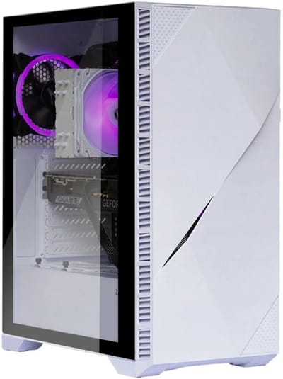 peta Gaming Set Iceberg - AMD Ryzen 7 5700G - 32GB - 2.0TB SSD - Nvidia GeForce RTX 5060Ti 8GB - WiFi - Windows 11 Pro (GamePC + 24" FullHD monitor + toetsenbord + muis)