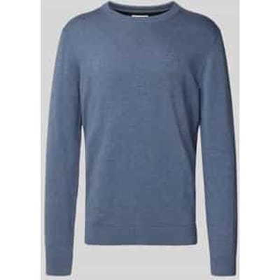 Tom Tailor - Gebreide trui van katoen - Maat S - vintage indigo blue melange
