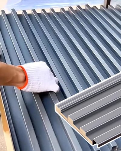 Dakplaten Polycarbonaat - Gevelbekleding Platen - Mobiele Huizen - Alle Weersomstandigheden - 6 Stuks 80cm - Grijs