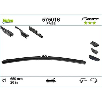 Wisserblad VALEO First Blade 575016 650mm, voor, 1 stuk