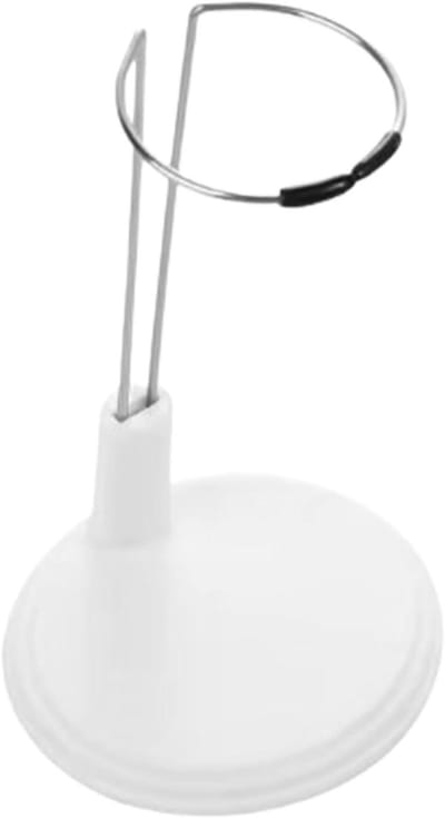 Poppenhouder Standaard - Displaystandaard Poppen - Speelgoed Presenteren - Antislip Stabiliteit - 12-14 cm - Wit