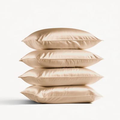 4x Zijden Kussensloop Peach Blush - 19MM - Silk Heaven - 50x70cm / Hotelsluiting